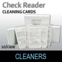 Check Reader Cleaning Cards